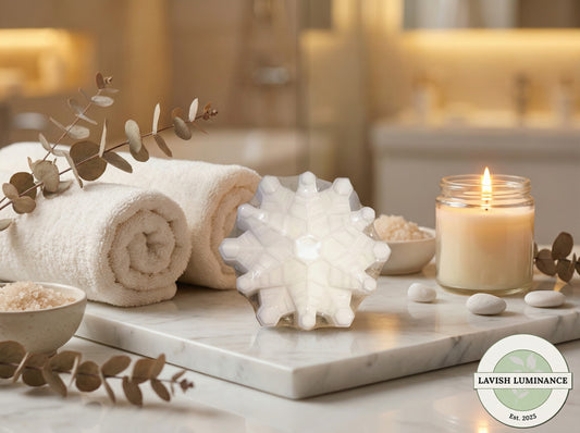 Snowflake soap bar